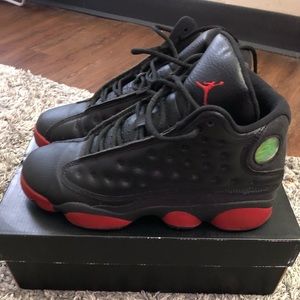 AiR Jordan 13s - Retro Black and Gym Red